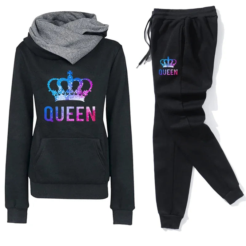 Hoodie Tracksuit Casual Sweatshirt Outdoors Sports Jogging Tops Pants