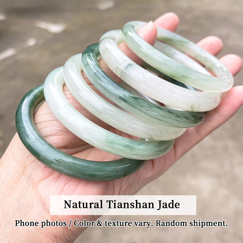 Natural Lapis Lazuli Tianshan Jade Bangle Imperial Blue Afghan Stone Bangle Genuine Gemstone Bracelets