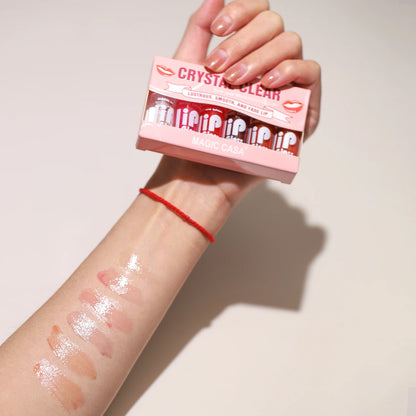 6pcs/set Jelly Lip Oil long-lasting Moisturizing