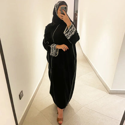 Classic Abaya Hijab Dress Kimono Coat Moroccan Caftan