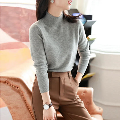 Slim Long Sleeve Soft Warm Pullover