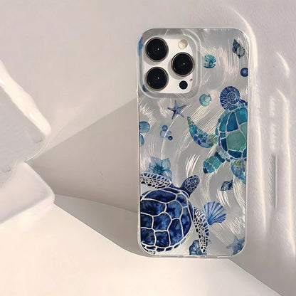 Sea Turtle Beach Pattern Phone Case