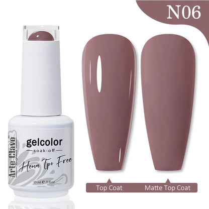 Red Brown Color Gel Nail Polish