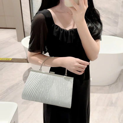 Classic Pleated Evening Bag Handbag