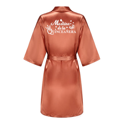 Quinceanera Robes Princess Sweet Girl Royal blue Bathrobe
