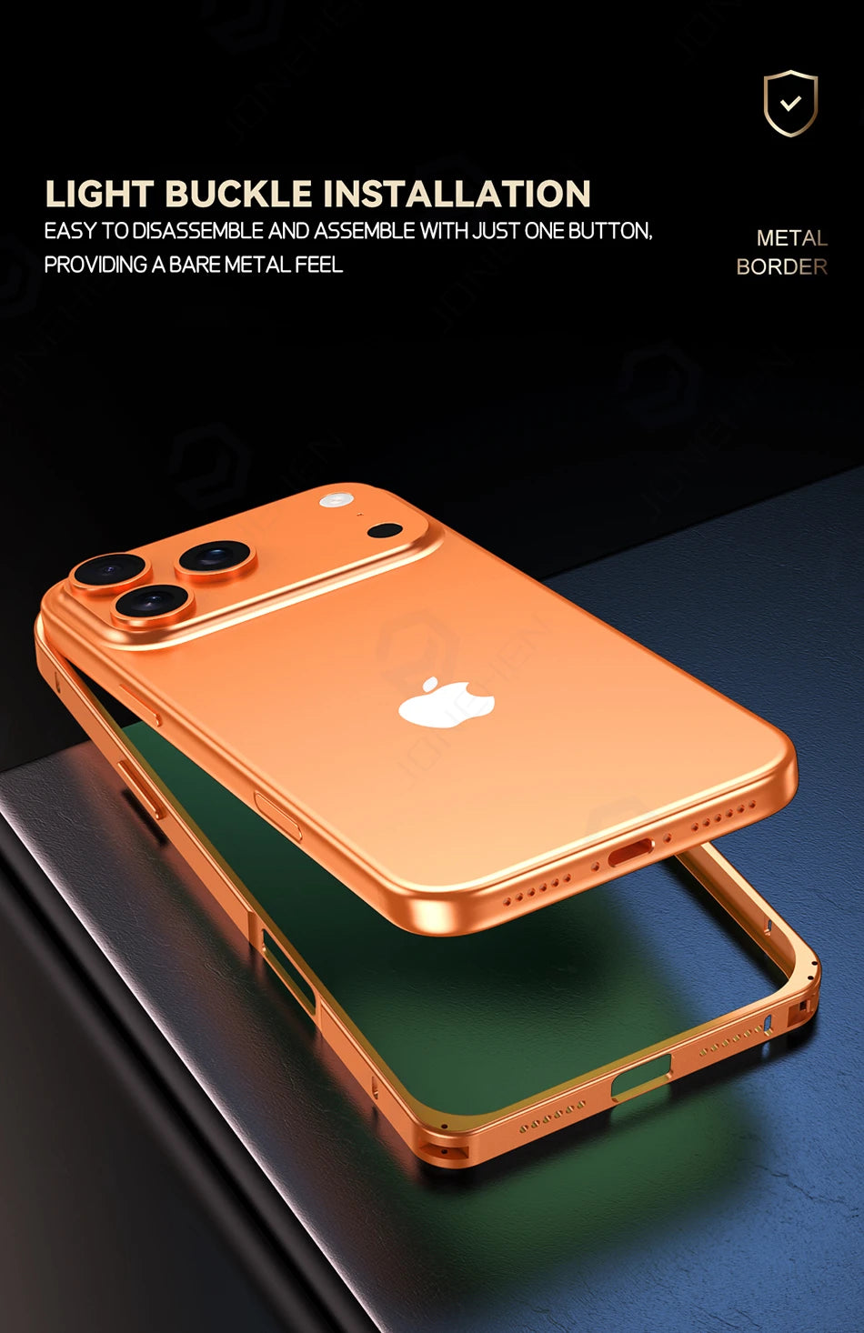 Light Aluminum Metal Frame Thin Case Bumper For iPhone 17  Max Alloy Titanium Protect Back