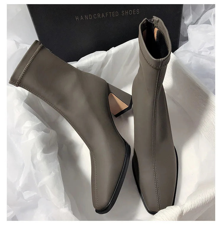 DANA Soft Leather High Heel Boots