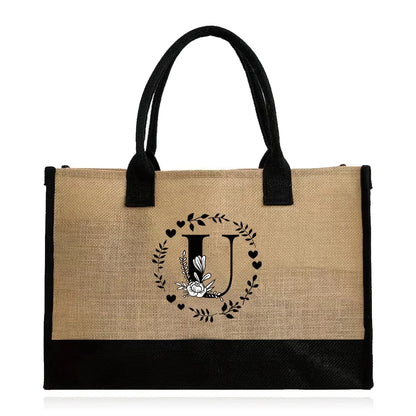 Large Capacity Grocery Letter Pattern Bags