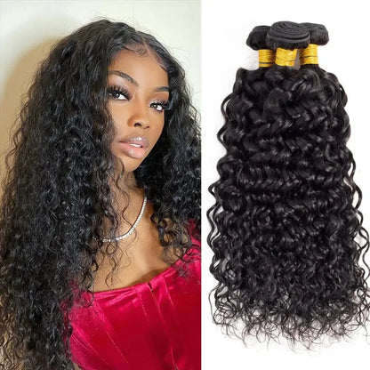 Water Wave Bundles Cranberry Brazilian Wig