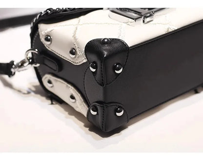 Square Leather Crossbody Bag