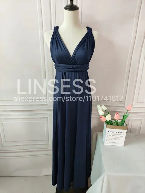 Rust Bridesmaid Dress Infinity Multiway Maxi Bridesmaid Dress