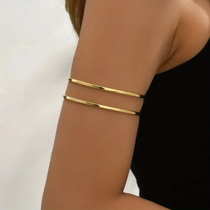 Upper Opening Arm Geometric Bracelet