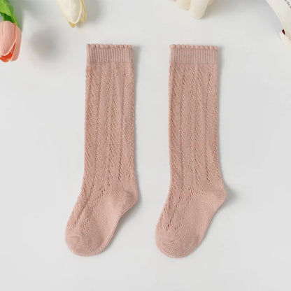 Kids Knee High Socks Toddlers Mesh Baby Girls