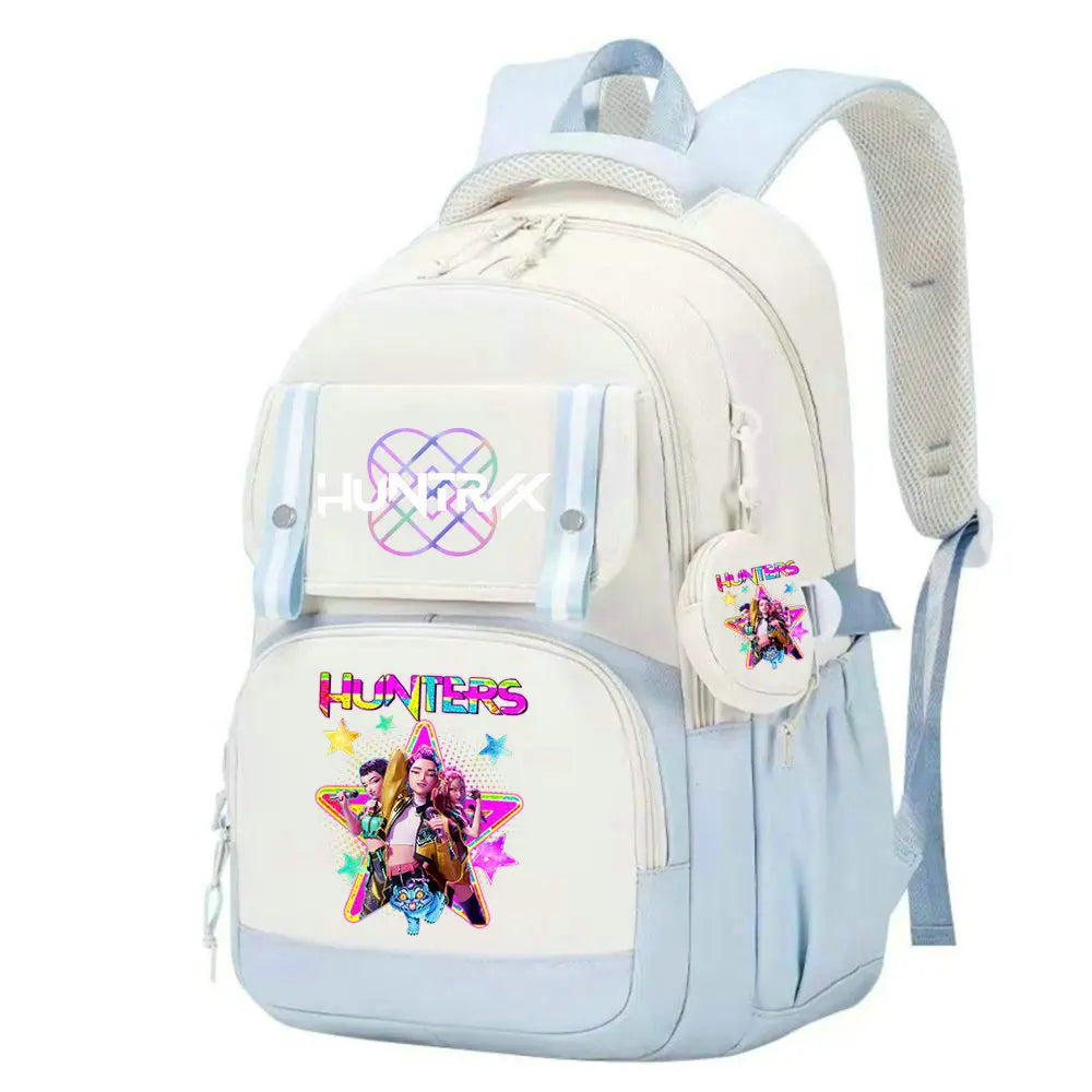 KPop Demon Hunters School Bag Backpack Zipper Bookbag