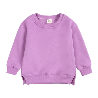 Winter Spring Pullovers Korean Baby Thicken Fleece 6M-7T Hoodies