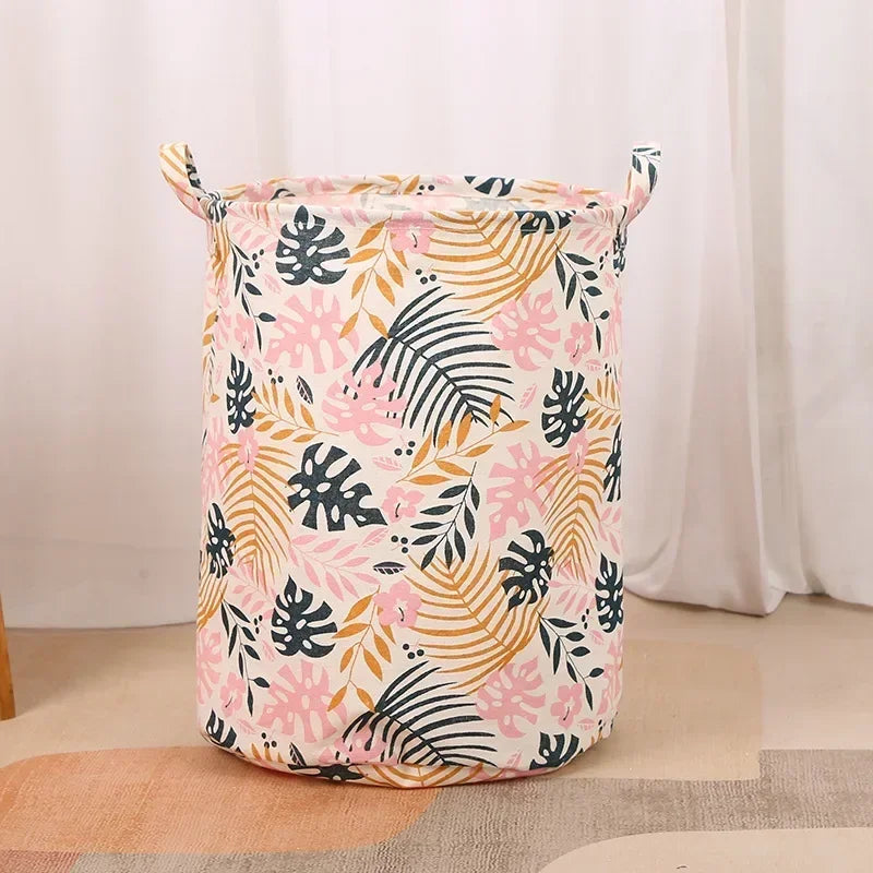 Laundry Storage Bag Cotton Linen Large Basket