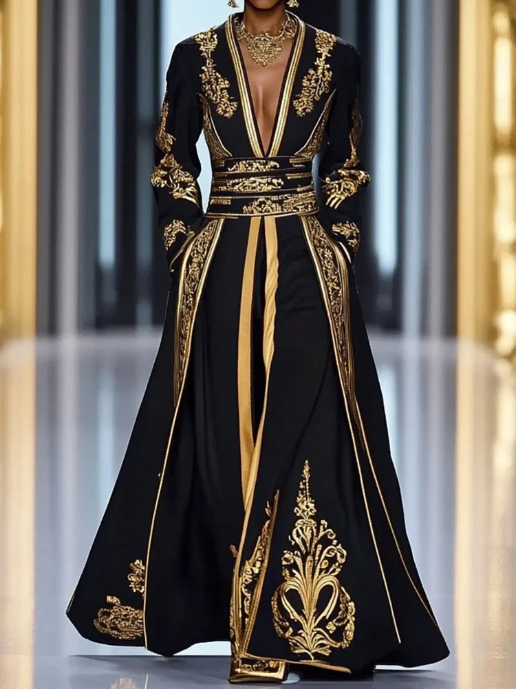 Long Sleeve Chic Party Dress