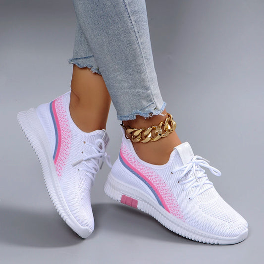 Mesh flat casual sneakers