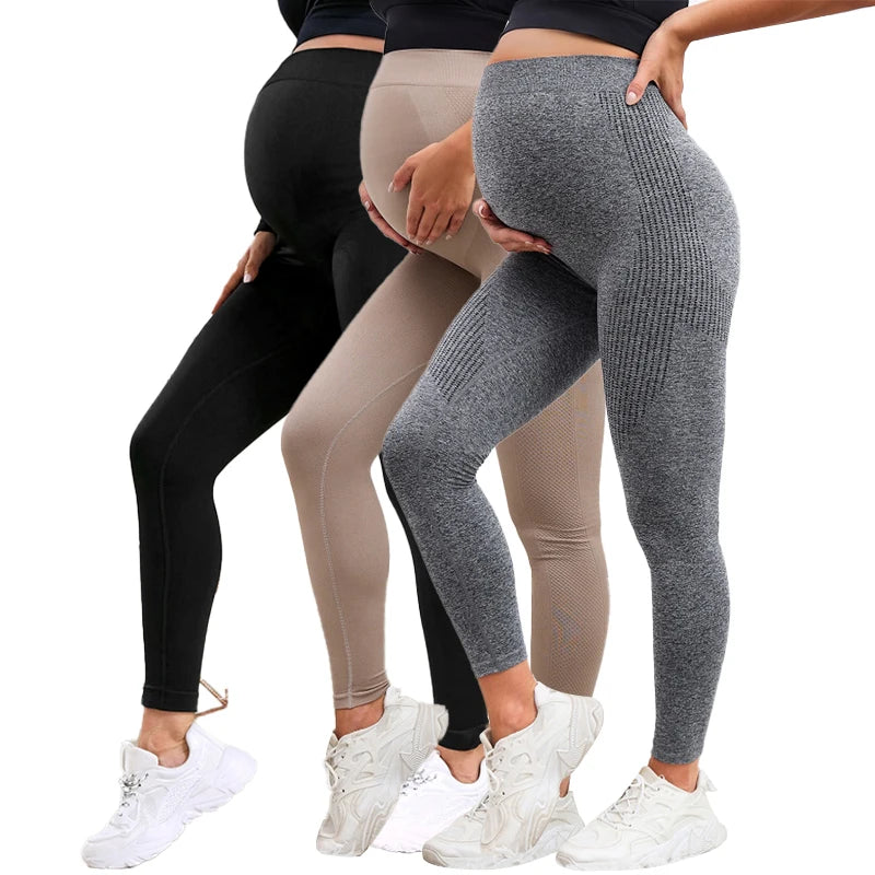 Elastic High Waist Maternity Leggings Skinny For Pregnant