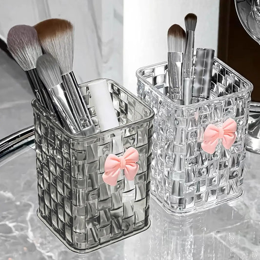 Clear Acrylic Makeup Brushes Storage Box