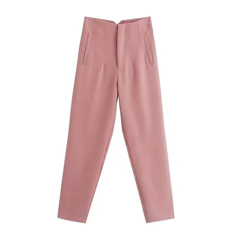 Office Wear High waist Formal Pants