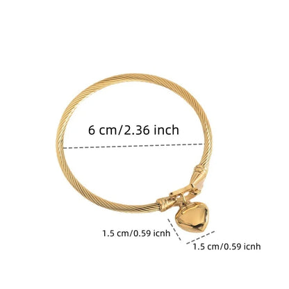 DANA 18k Gold Stainless Steel Heart Bracelets