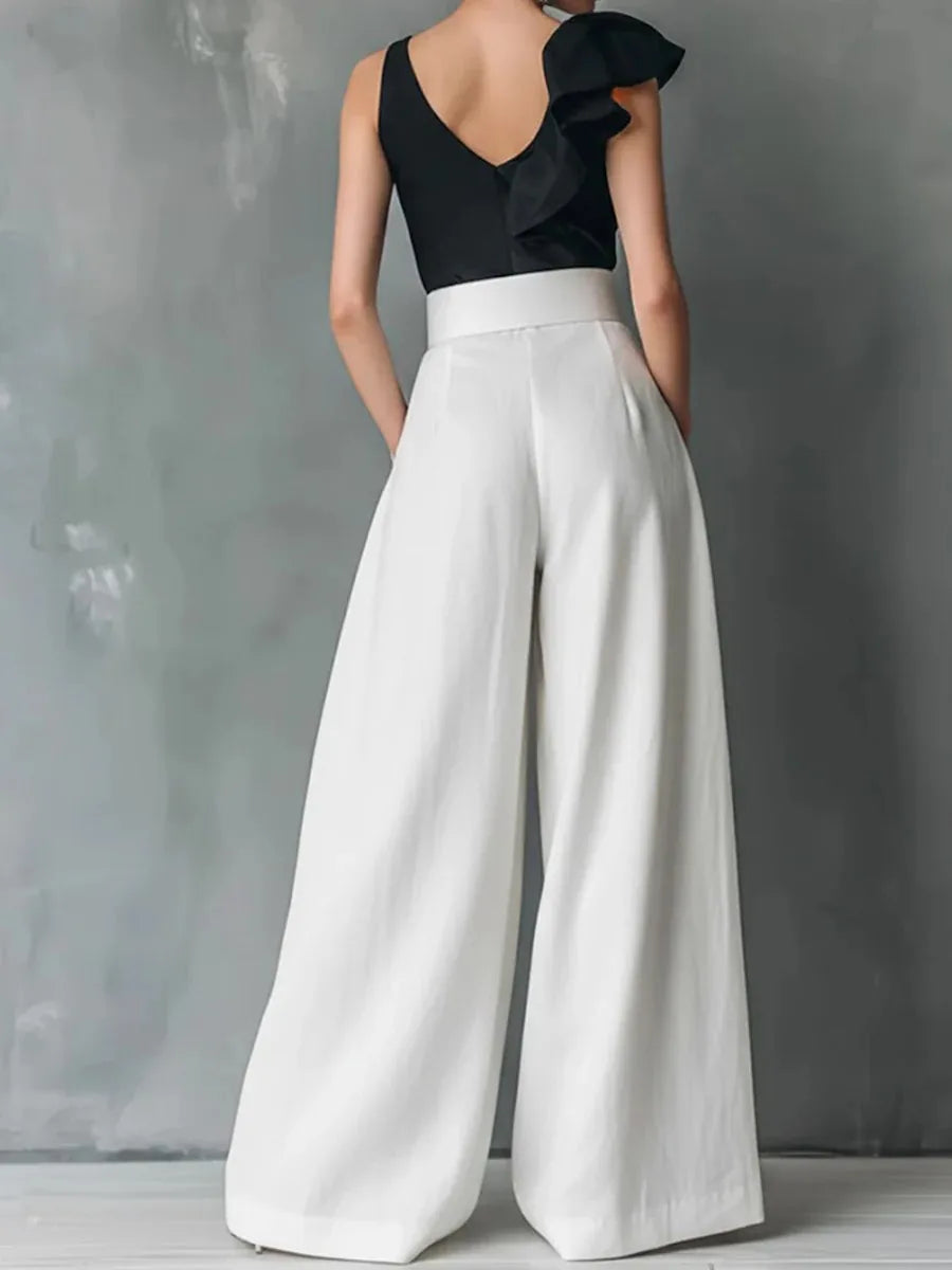 High-Waist Loose Casual Pants