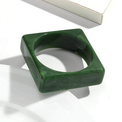 Vintage Acrylic Cuff Irregular Geometric Wide Bangles Bracelets
