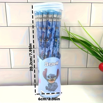 1 Bucket of 30 Disney Stitch Angel Paintbrushes Set