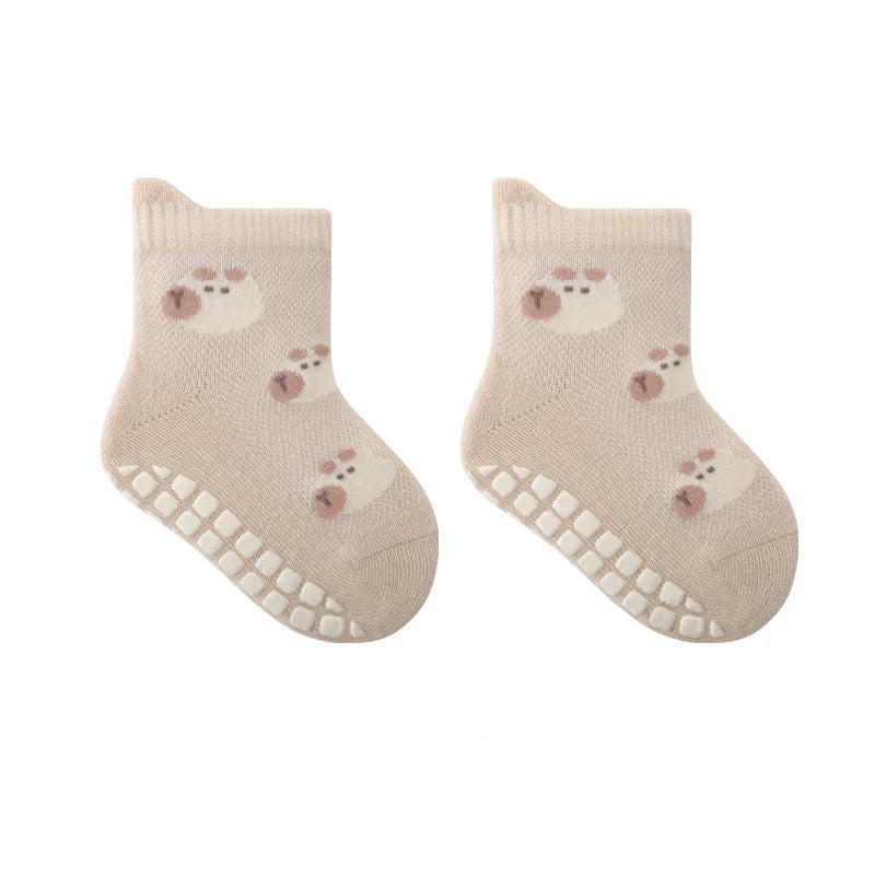 5 Pairs Non-Slip Socks Cute Cartoon Floor Socks