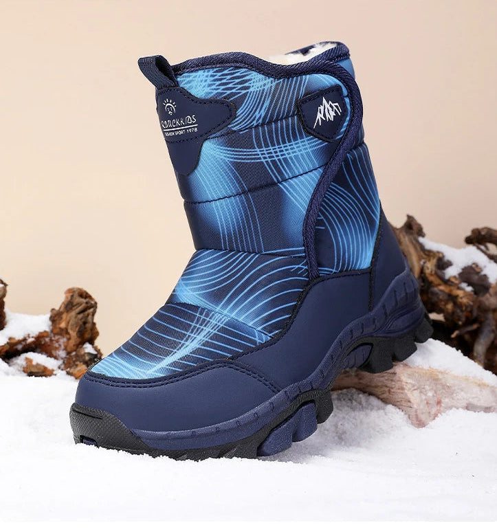 Anti-Slip  Fleece and Thickened Warm Cotton Snow Boots