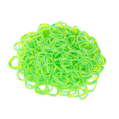 600pcs Elastic Colorful Rubber Loom Wristbands Weaving DIY Craft