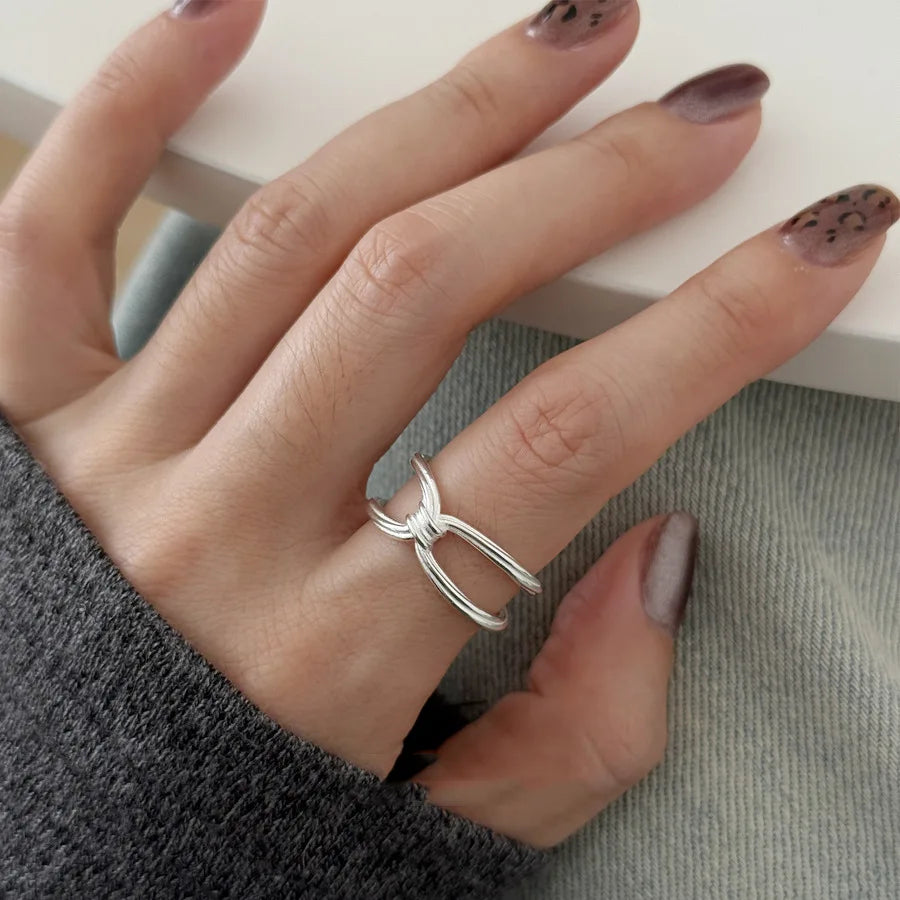 DANA 925 Sterling Silver Arched Wide Ring