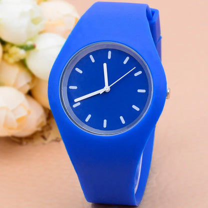 Silicone Strap Quartz Watch