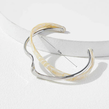 Metal Bangles Geometric C- shaped Bracelets