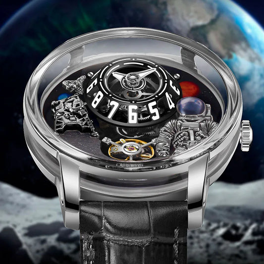 Luxury Robot Astronaut Space Sapphire Luminous Waterproof Watches