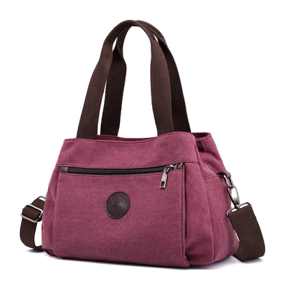 Canvas Handbags Shoulder Messenger Crossbody Tote Large Capacity Bags