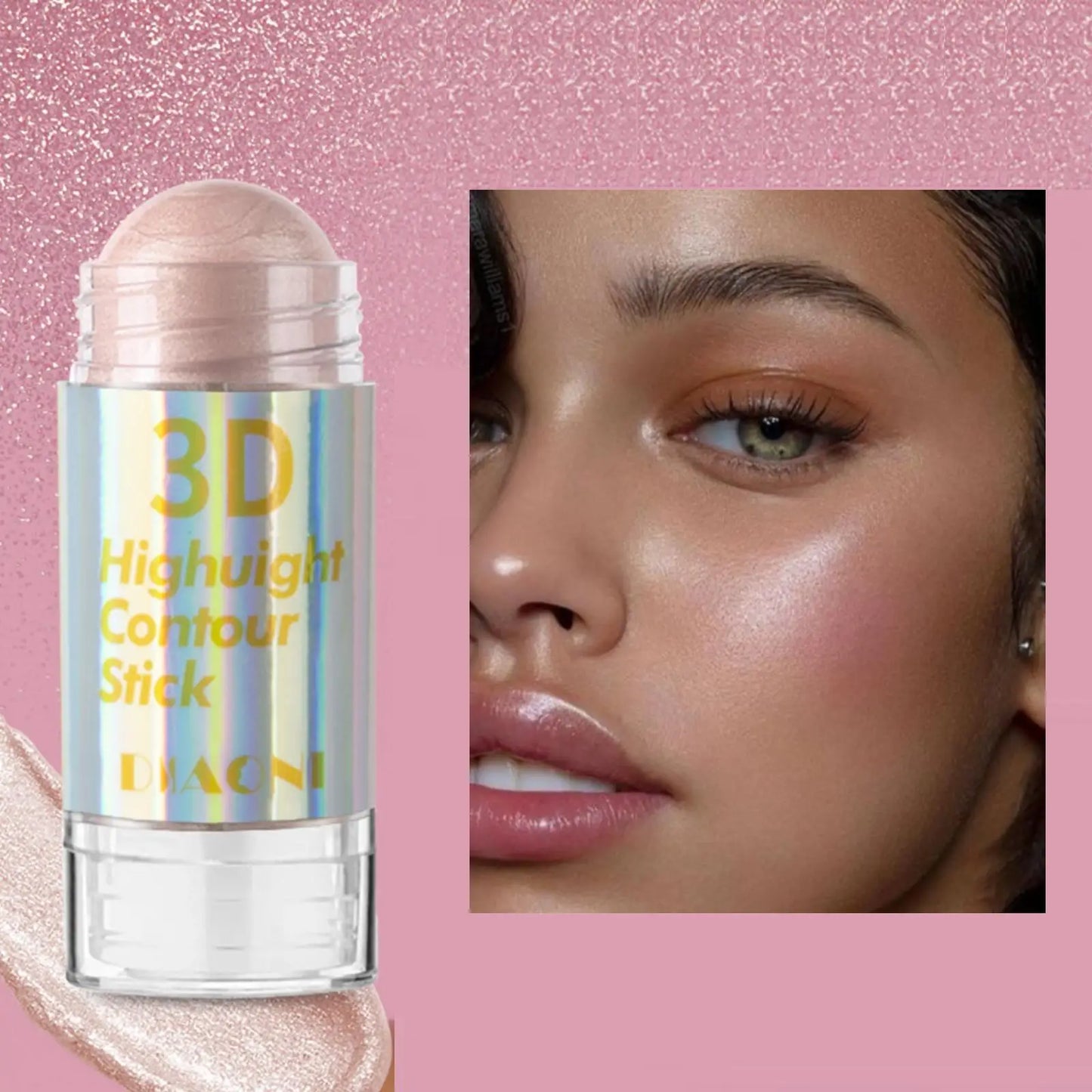 6 Colors 3D Face Brighten Highlighter Bar Cosmetic Face Contour