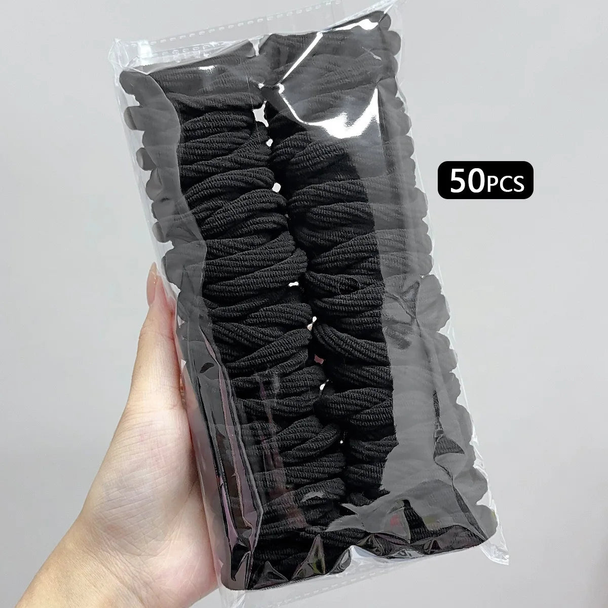 50PCS Colorful Ealstic Nylon Hair Bands