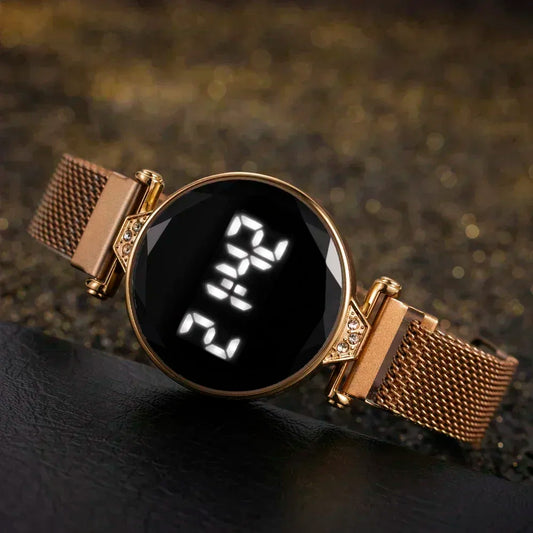 DANA Luxury Rose Gold LED Digital Watch