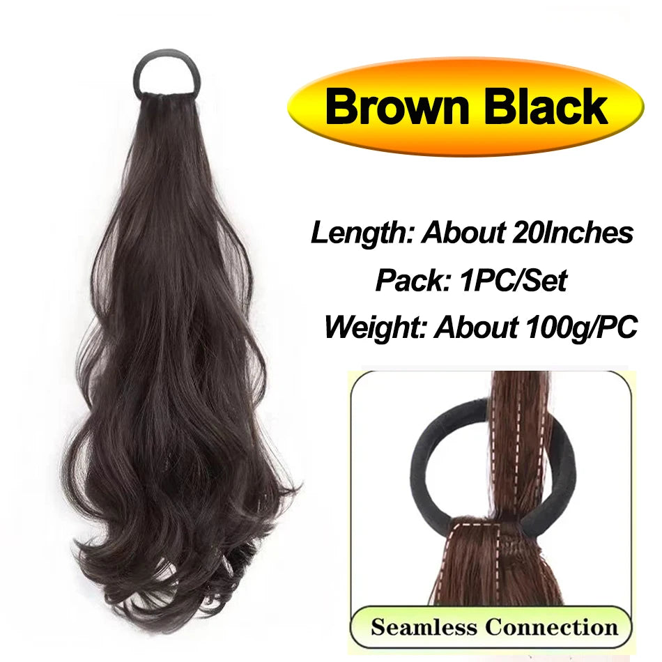 50cm Synthetic Self-Winding Ball Head Wig