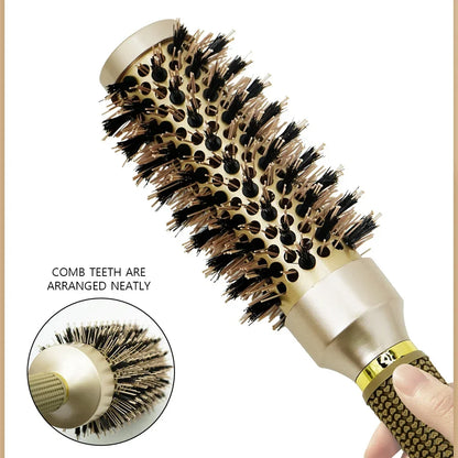 Aluminum Tube Round Barrel Hair Curling Brush
