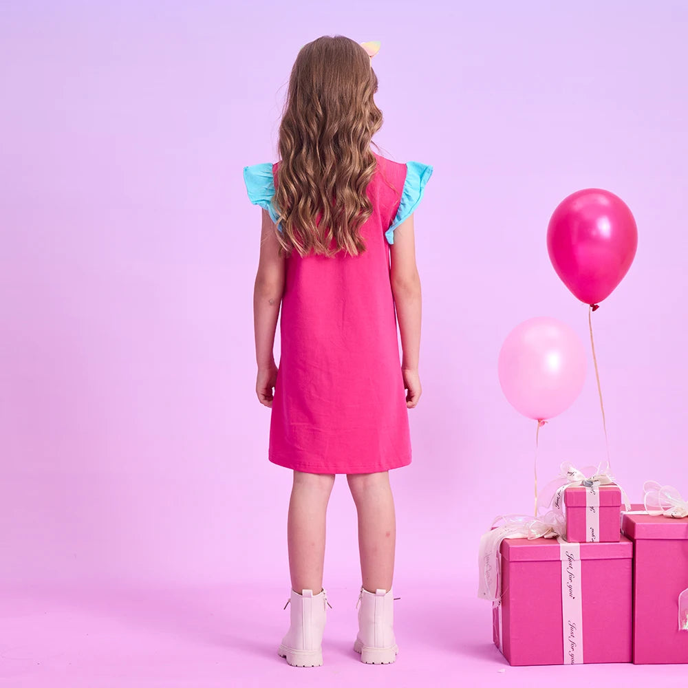 Summer Outfits Cotton Toddler Ruffled Sleeveless Mermaid Dresses