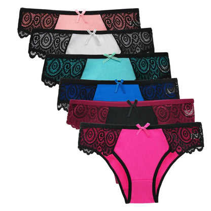 Cotton Briefs 5 PCS/SET Lace Seamless Panties Lingerie
