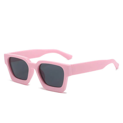 Square Luxury Retro Green Brand Designer Sun Glasses