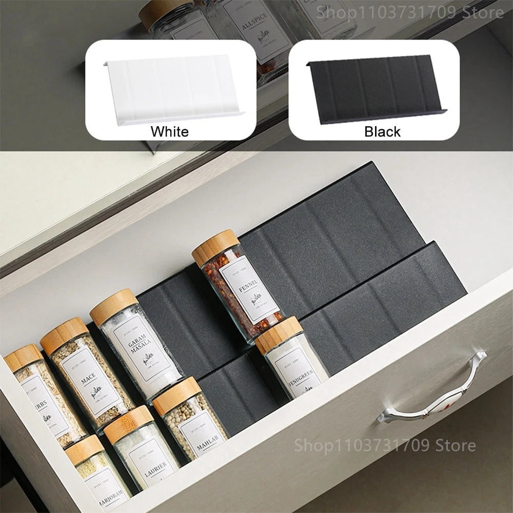 Drawer Spice Racks for Kitchen 4 Layers Adjustable Spice Rack