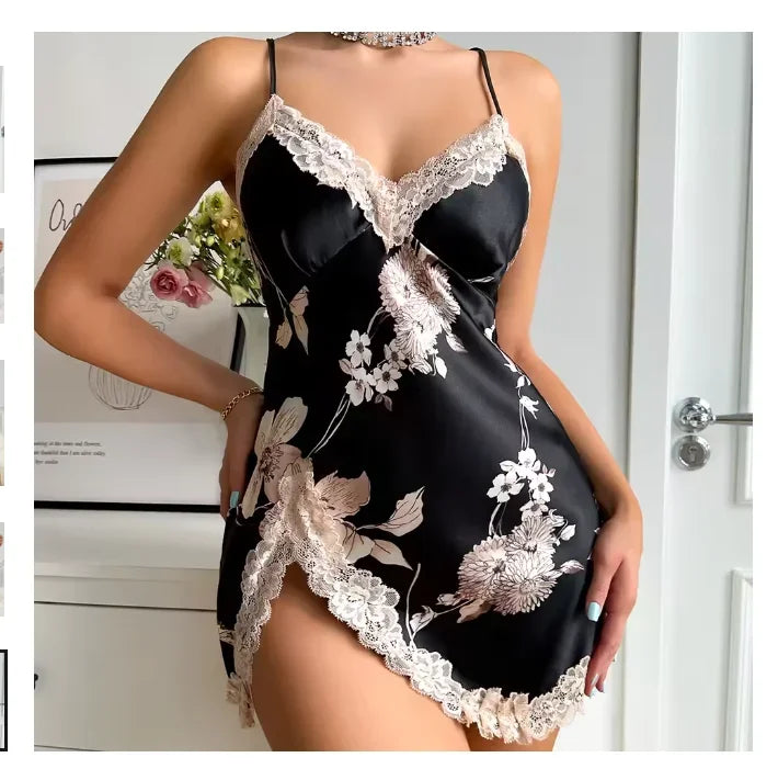 Silk slip dress sexy pyjamas