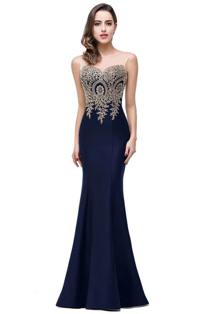 Elegant Mermaid Sweetheart Illusion Dress