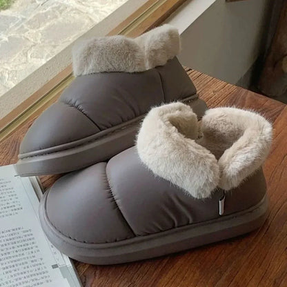 Snow Boot Furry Bow Cotton Shoe