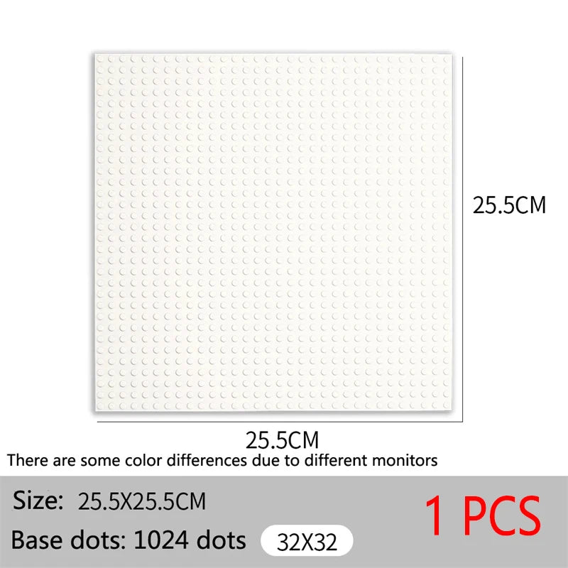 Baseplate 32x32 16X32 Dots Classic Brick Plate Building Blocks
